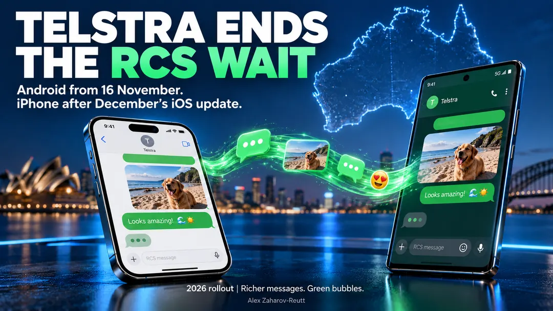 Telstra запускает RCS в Австралии: Android с 16 ноября, iPhone после обновления iOS