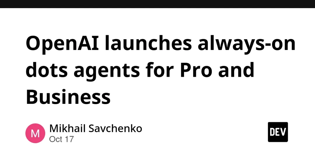 OpenAI запустила постоянных ИИ-агентов dots для Pro и Business