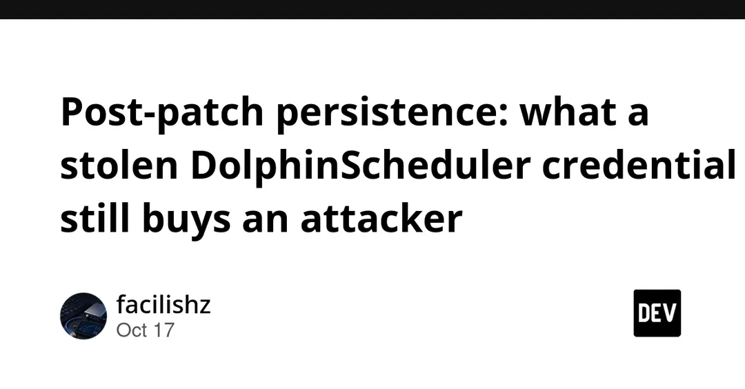 Патч DolphinScheduler 3.4.3 не отзывает украденные учётные данные