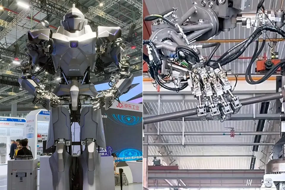 NeodraDynamics показала 4-метрового гидравлического робота Neo1 на 500 кг
