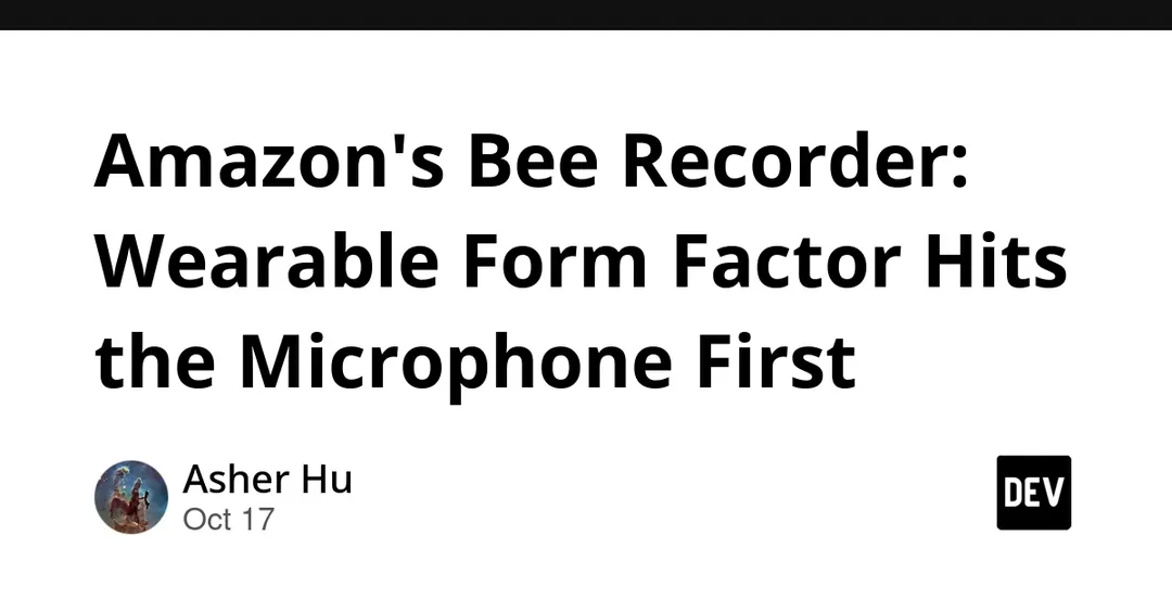 Amazon выпустила ИИ-рекордеры Bee Frontier и Eclipse от $74,99