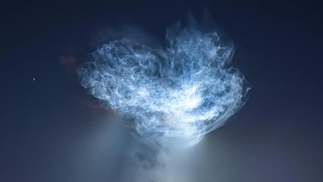 Запуск SpaceX к МКС создал в небе «медузу» из выхлопа