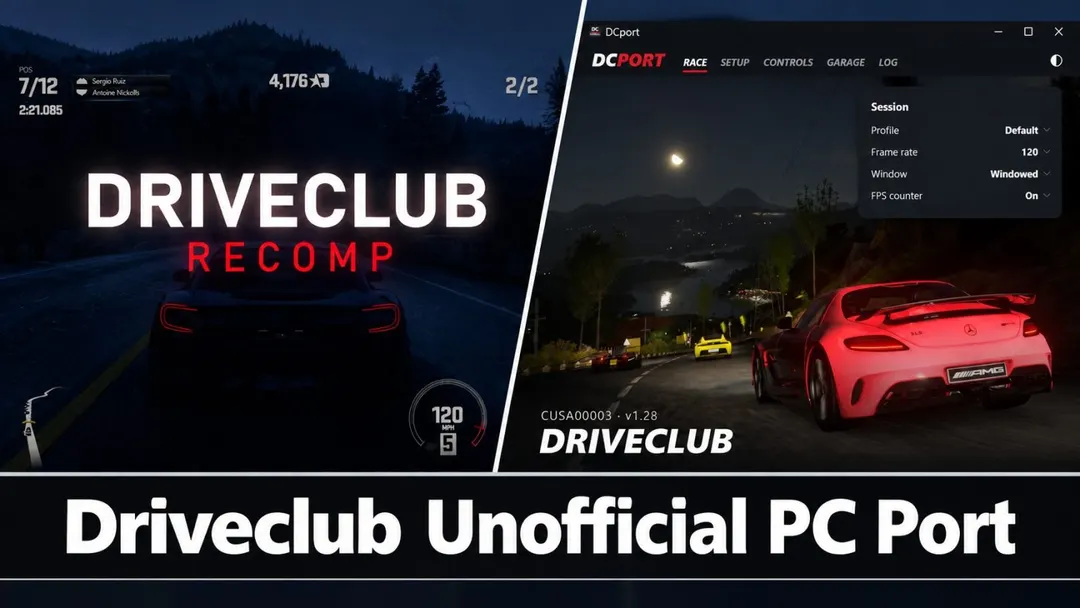 Driveclub запустили нативно на ПК с 4K и DLAA через рекомпиляцию