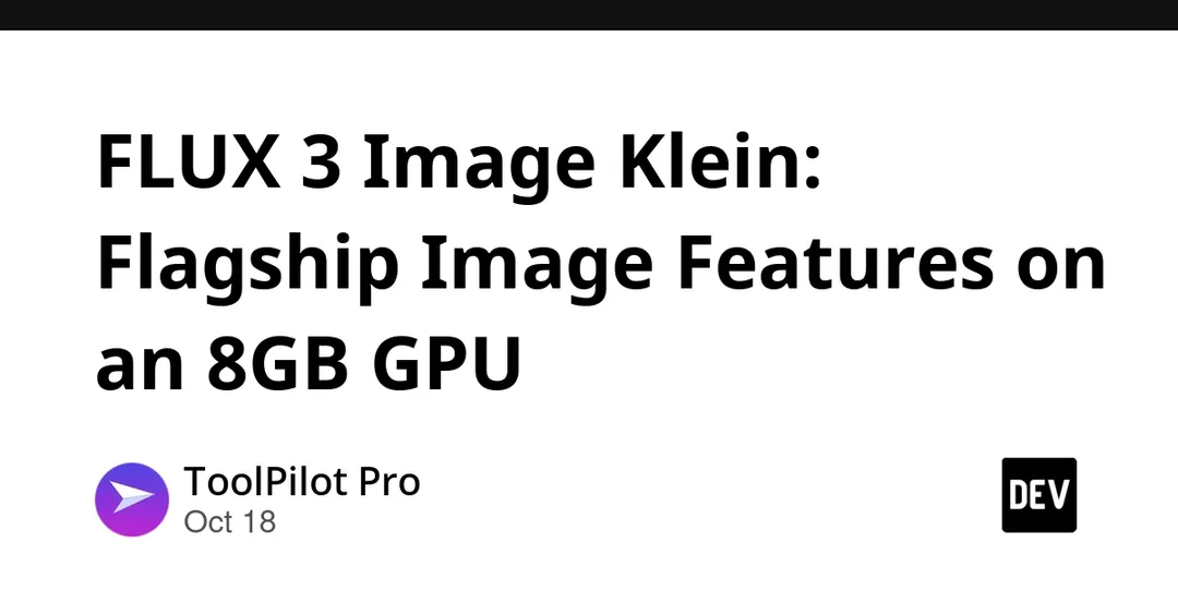 FLUX 3 Image Klein от Black Forest Labs: 5,6 млрд параметров и 4K на GPU с 8 ГБ