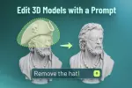 Meshy Edit меняет часть 3D-модели по текстовому запросу и отправляет в слайсер