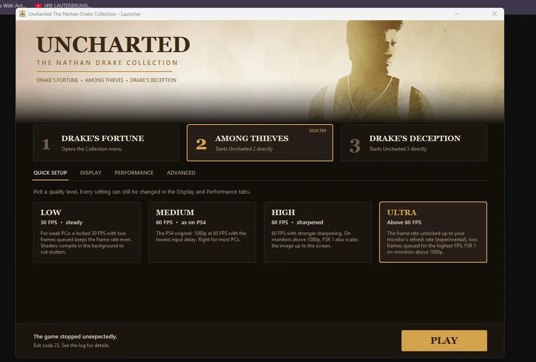 Первая трилогия Uncharted стала играбельной на ПК через неофициальный порт