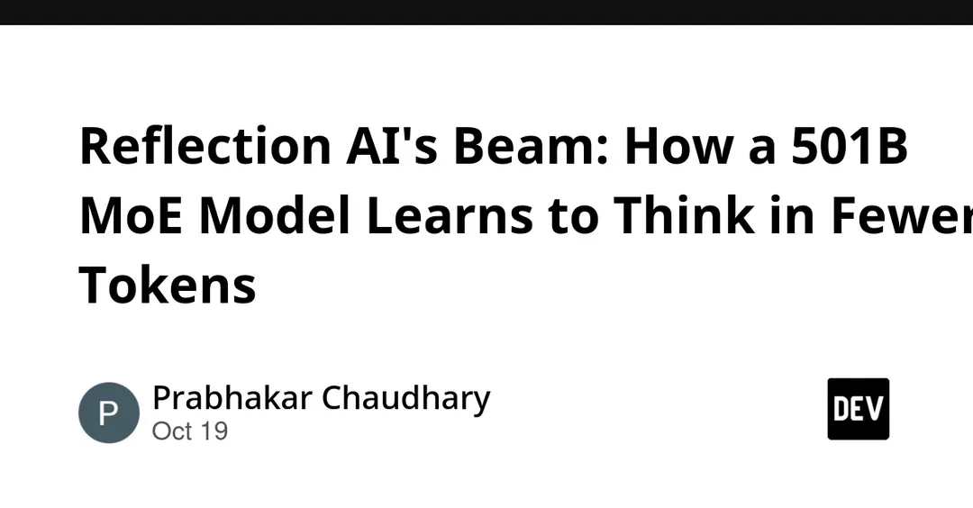 Reflection AI выпустила открытую модель Beam на 501 млрд параметров