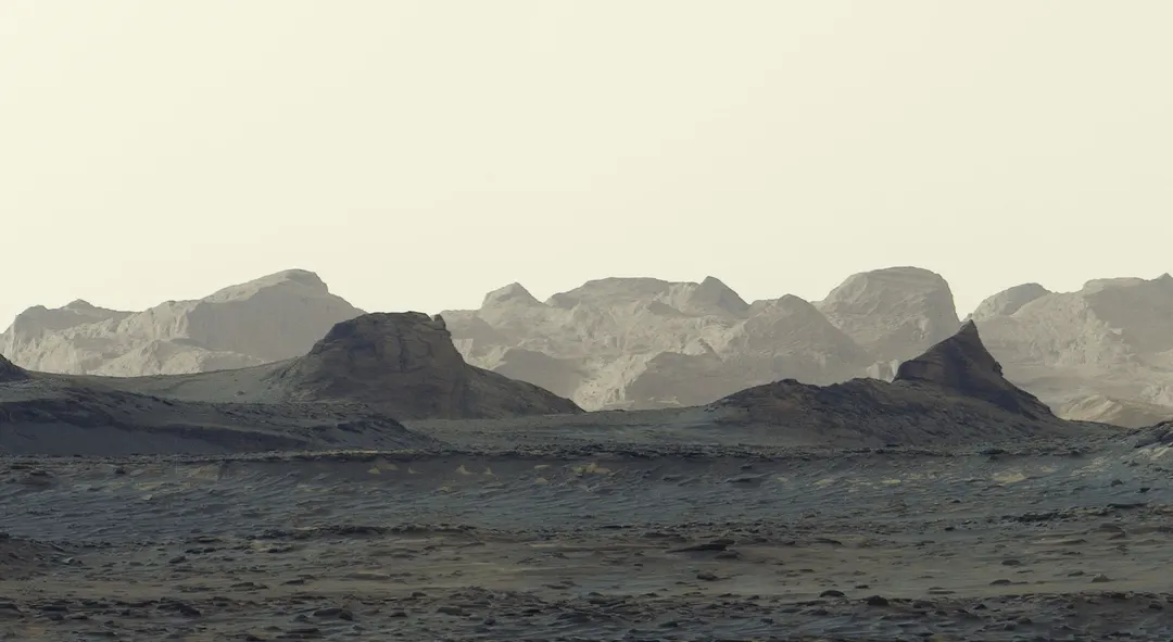 Curiosity показала панораму марсианских ярдангов на рассвете