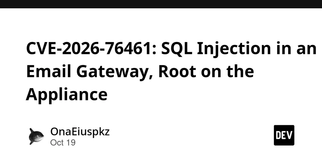 CVE-2026-76461: SQL-инъекция в Cisco Secure Email Gateway даёт root