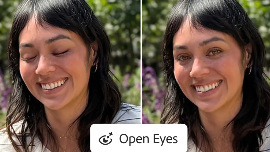Adobe добавила в Lightroom Mobile ИИ-функцию Open Eyes