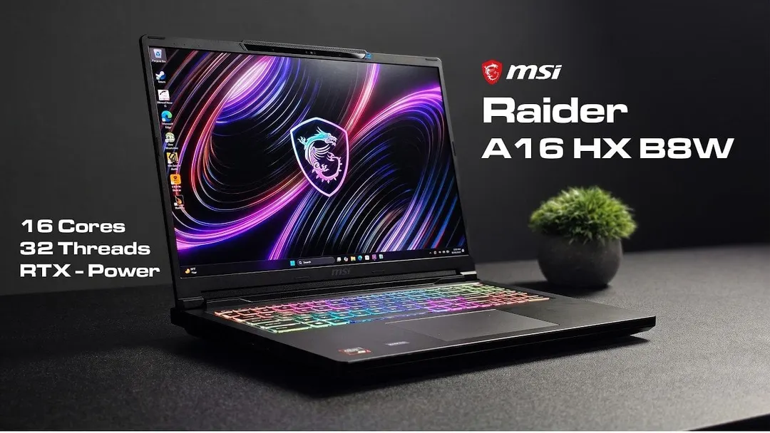 MSI Raider A16 HX: Ryzen 9 8940HX и RTX 5080 в 16-дюймовом ноутбуке