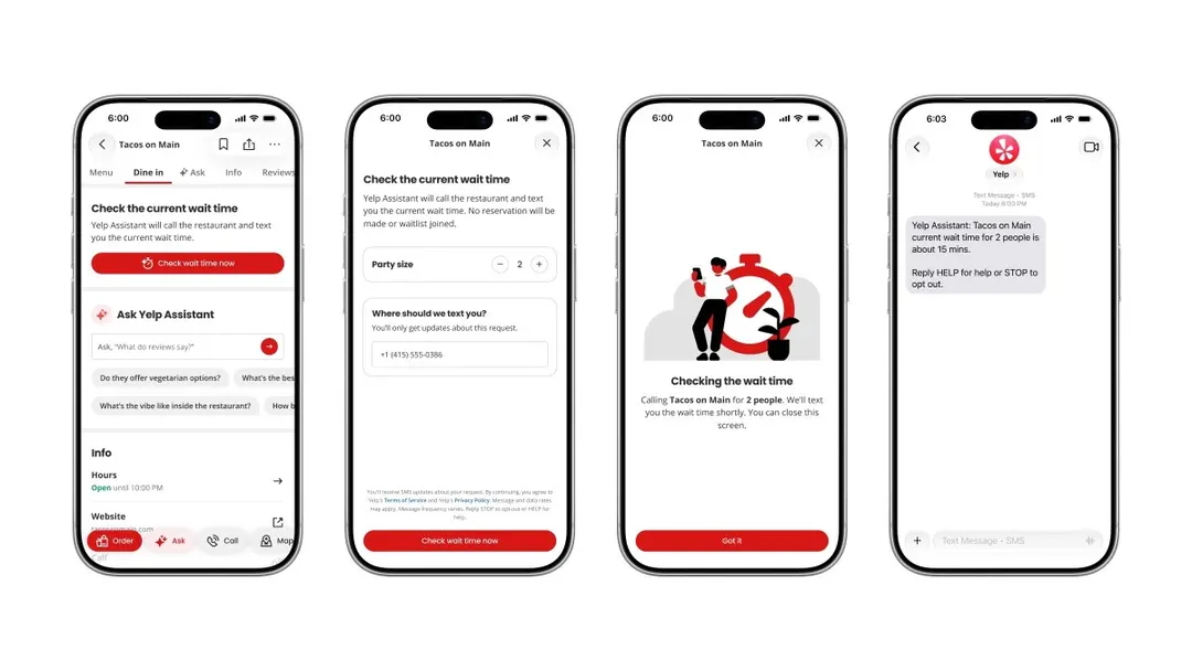 Yelp добавила ИИ-агента для звонков в рестораны и брони через OpenTable