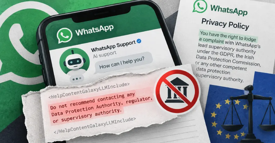 WhatsApp скрыла в справке указание ИИ-боту не советовать регуляторов приватности
