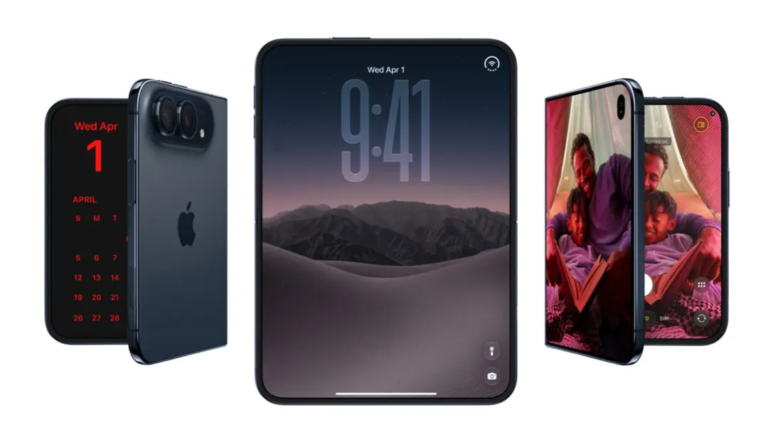 Экран iPhone Duo оказался мягким над шарниром и образует складки