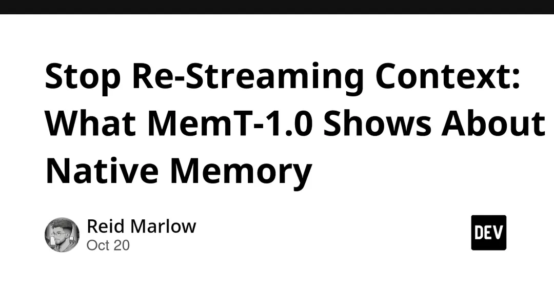 MemT-1.0: нативная память в архитектуре модели ускоряет инференс в 1,86 раза