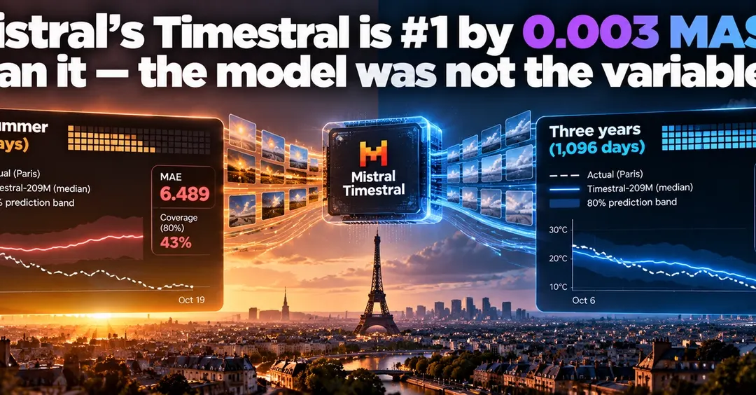 Тест: качество прогноза Timestral от Mistral зависит от длины контекста, а не от размера модели