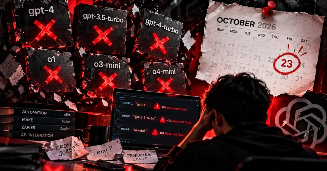 OpenAI отключит 17 моделей API 23 октября