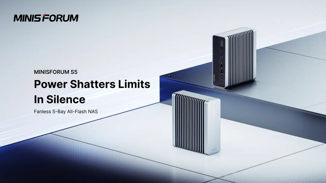 Minisforum S5: бесшумный NAS с пятью NVMe и 10GbE за $599