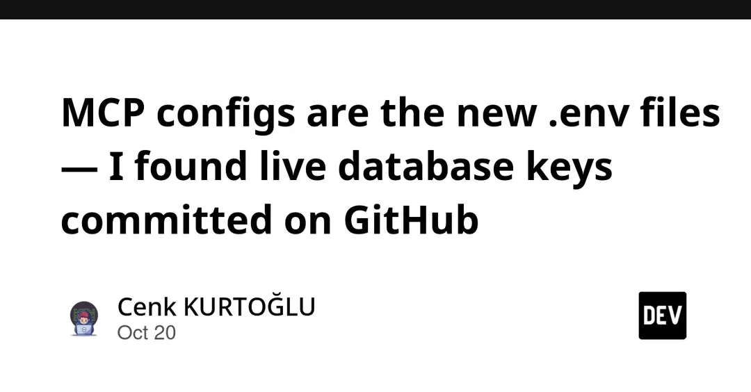 В публичных репозиториях GitHub нашли живые ключи Supabase в конфигах MCP