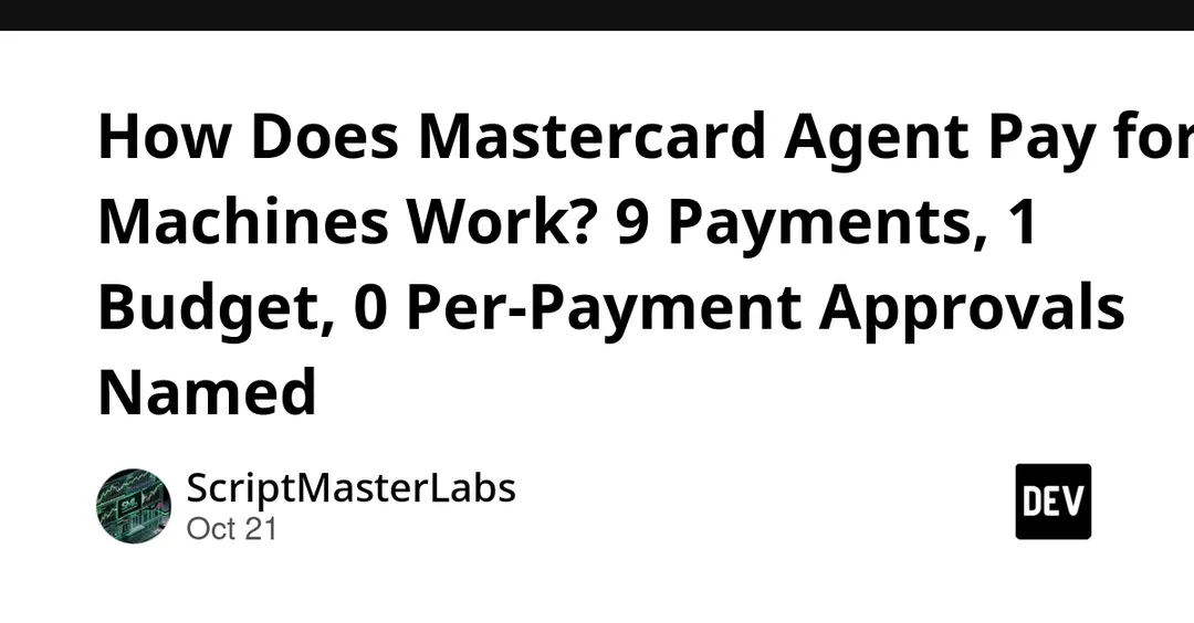 Mastercard открыла ранний доступ к Agent Pay for Machines