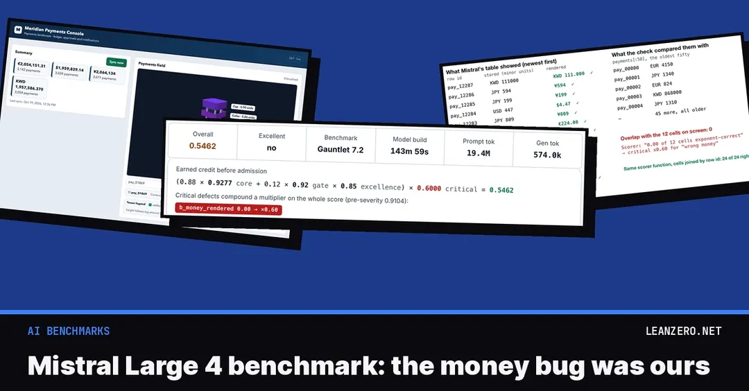 Mistral Large 4 протестировали на агентных бенчмарках: слабее DeepSeek V4.1 Flash