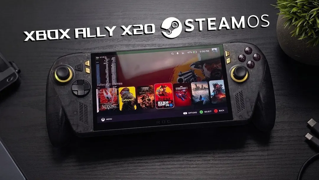 Тест SteamOS на ROG Ally X20: до 8 часов автономности