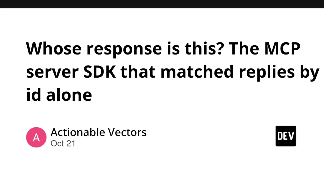 В MCP SDK нашли уязвимость: ответы клиентов путались по JSON-RPC id