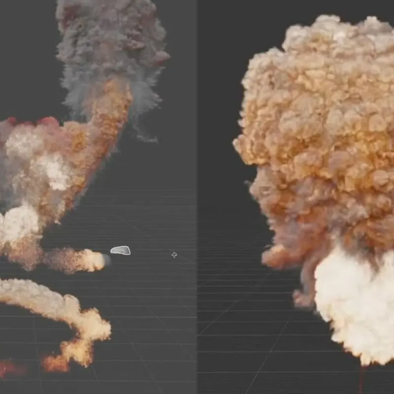 Fumaris добавила GPU-симуляцию дыма и огня в Blender