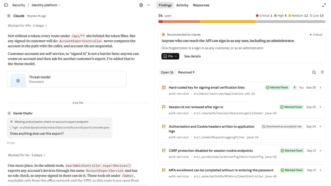 Anthropic добавила в Claude Security непрерывное сканирование и отслеживание исправлений