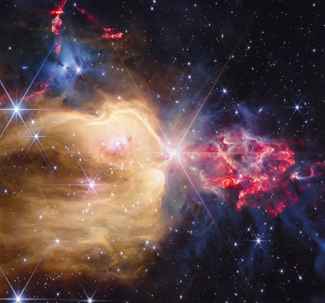 Webb снял молодые звёзды в туманности NGC 7129