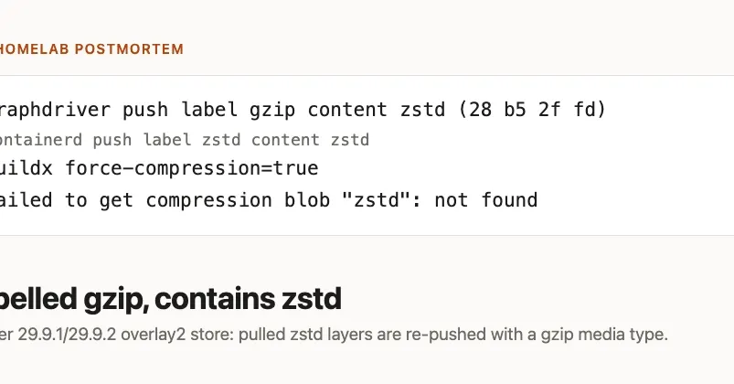 Docker с graphdriver помечает zstd-слои как gzip при push