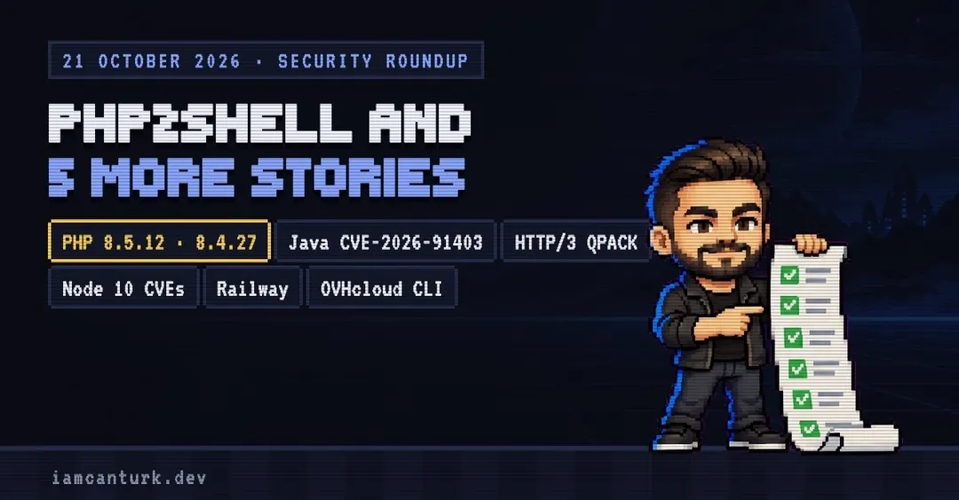 Сводка 21 октября: PHP2Shell, Java, HTTP/3, Node.js, Railway и OVHcloud