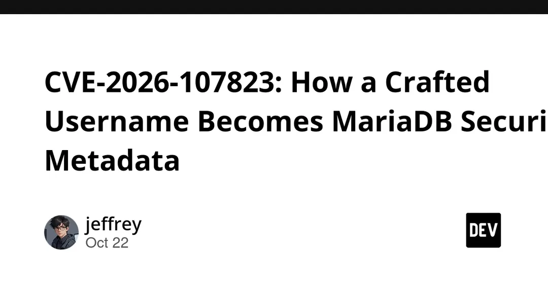 CVE-2026-107823: повышение привилегий в MariaDB через имя пользователя