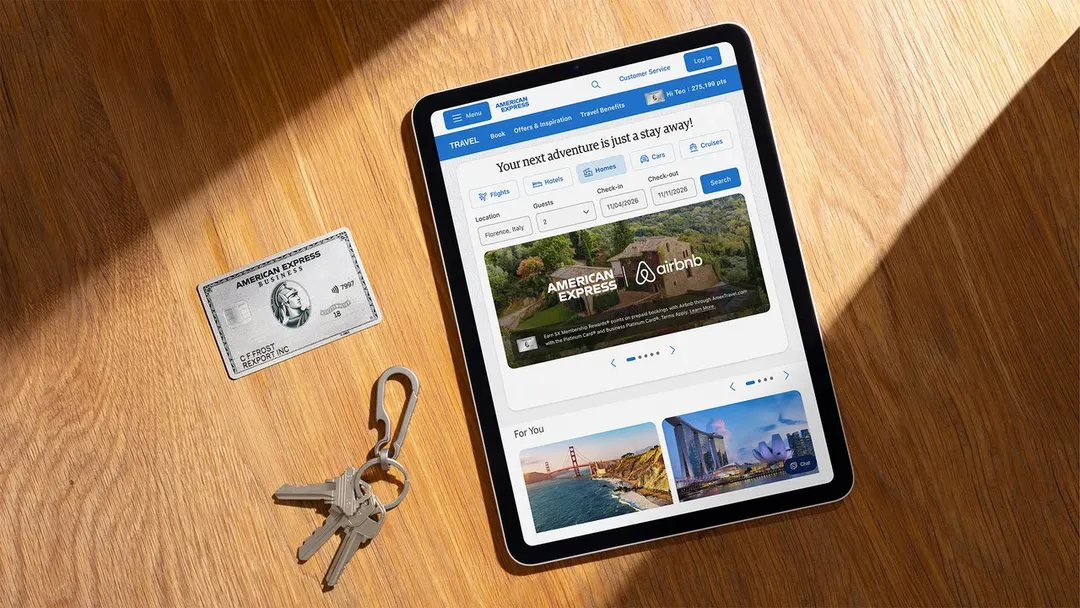 American Express добавила жильё Airbnb в Amex Travel
