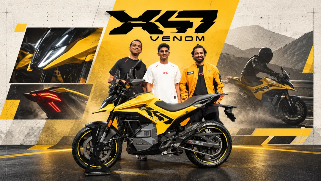 Ultraviolette выпустила электромотоцикл X-47 Venom на платформе VX-100