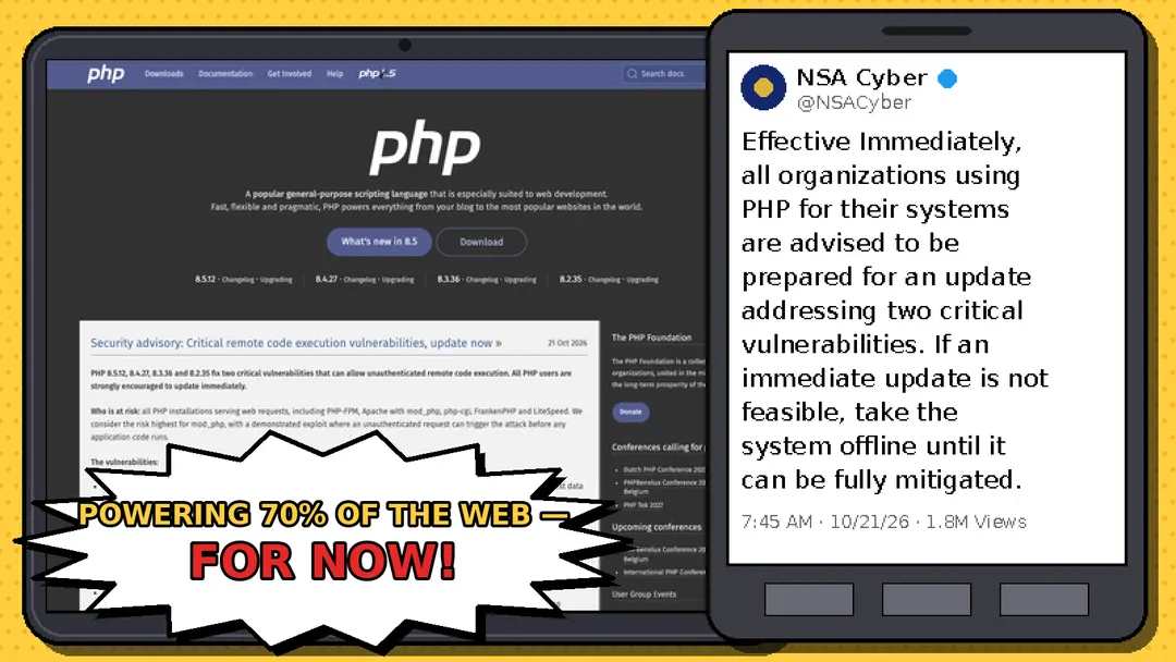 NSA призвала срочно патчить PHP из-за уязвимостей PHP2Shell
