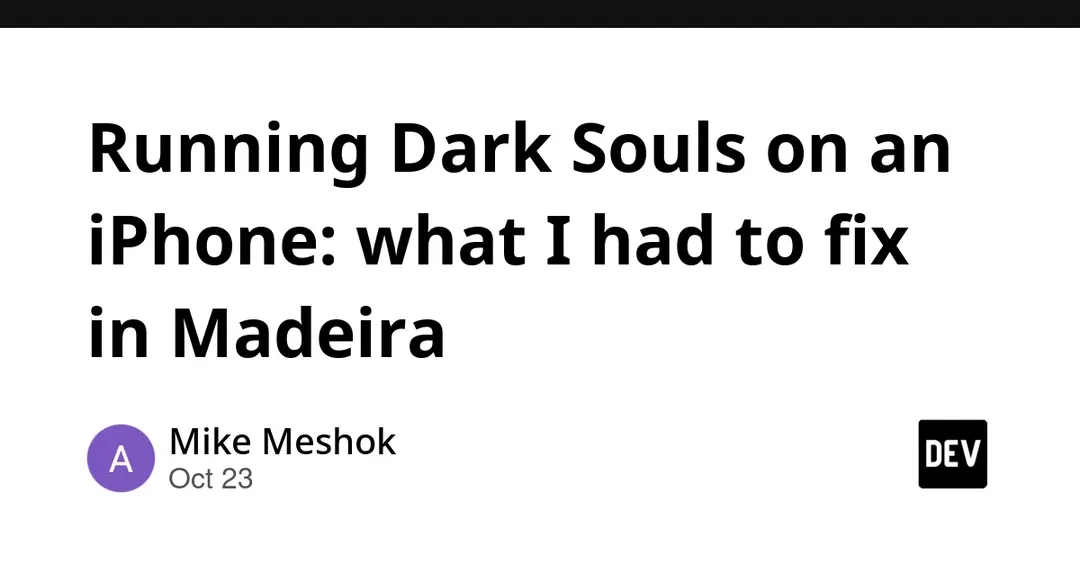 Энтузиаст запустил Dark Souls на iPhone через эмулятор Madeira