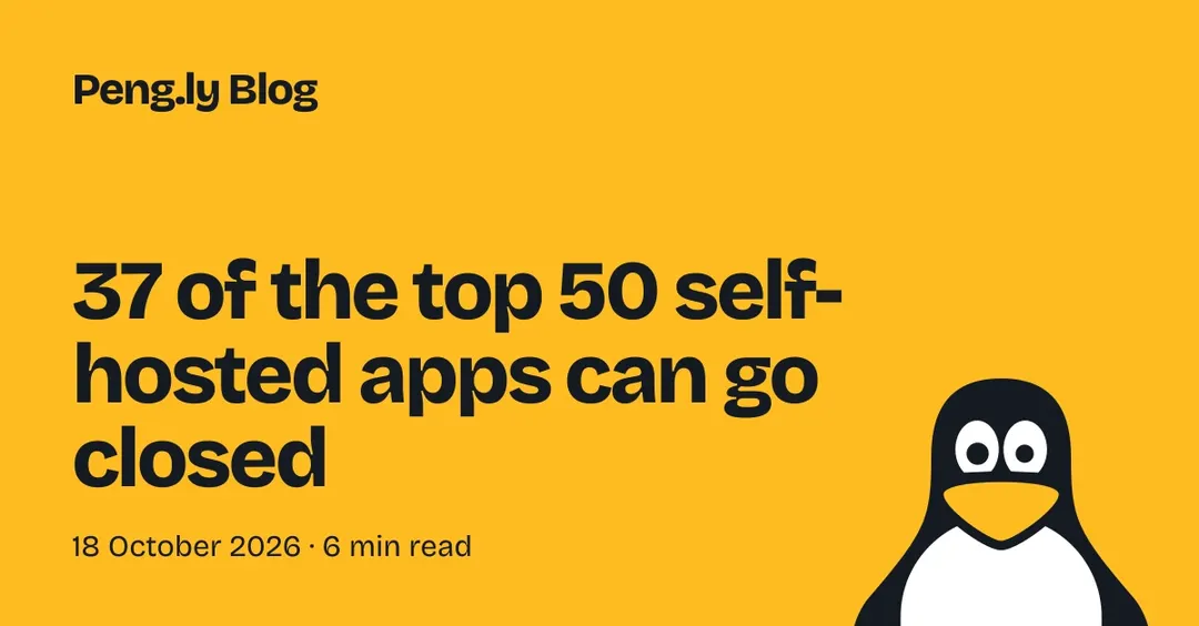 37 из 50 популярнейших self-hosted приложений могут стать закрытыми
