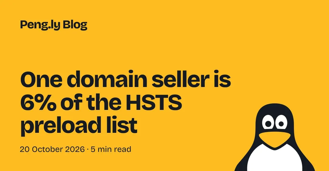 Один продавец доменов занял 6% списка HSTS preload