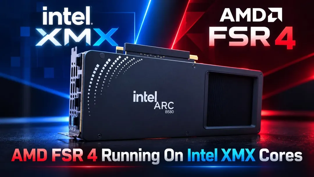 FSR 4.1.2 запустили на Intel Arc через XMX с ускорением