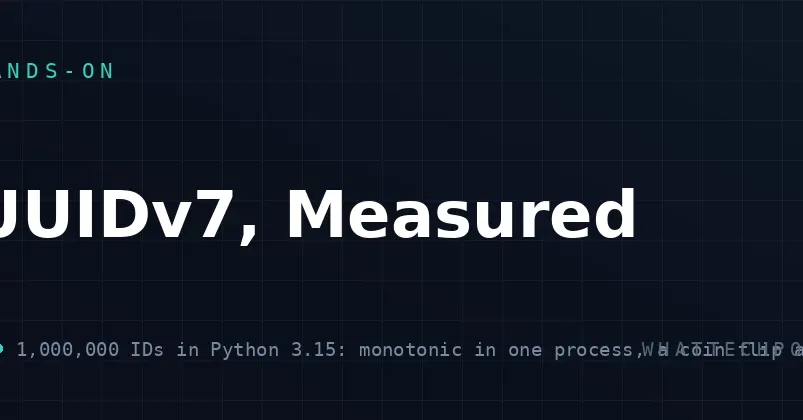 Тест: UUIDv7 в Python монотонен только внутри одного процесса