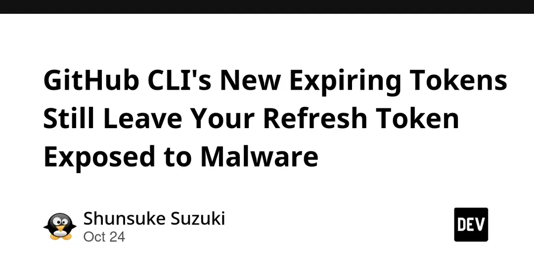 GitHub CLI получил короткоживущие токены, но refresh-токен остаётся уязвим