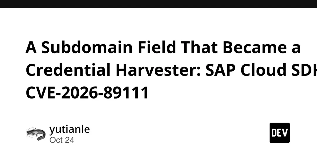 В SAP Cloud SDK для Python нашли SSRF с утечкой client secret