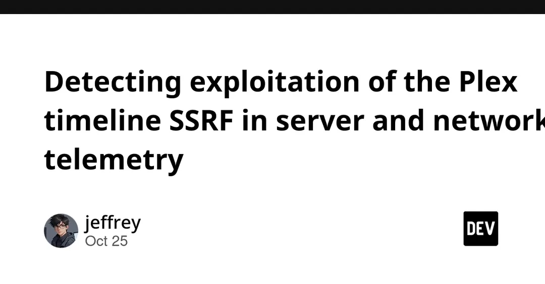 Plex Media Server: SSRF через /player/timeline в версиях до 1.43.3.10861