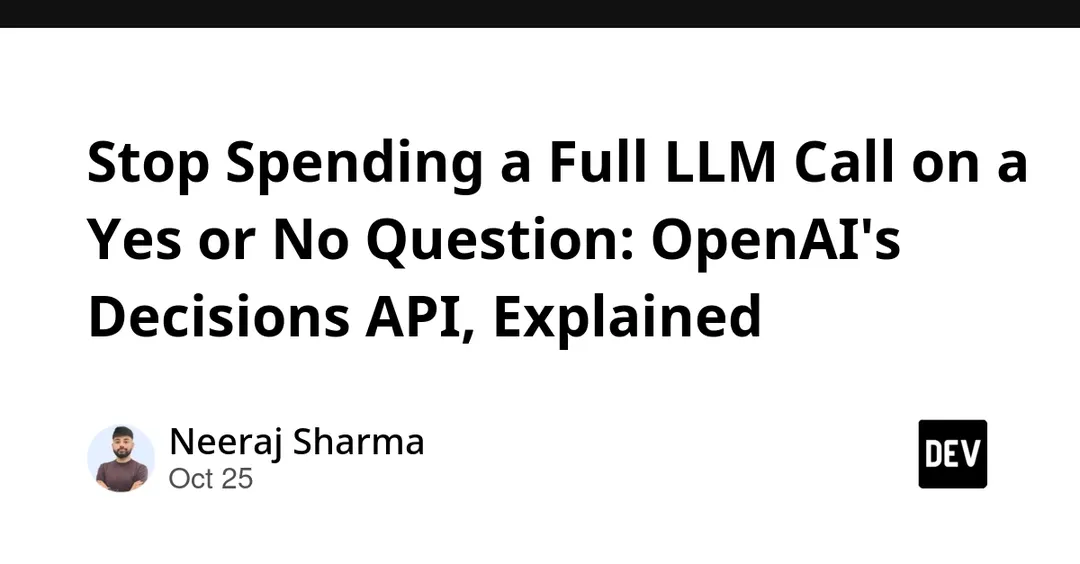 OpenAI выпустила Decisions API для бинарных решений агентов