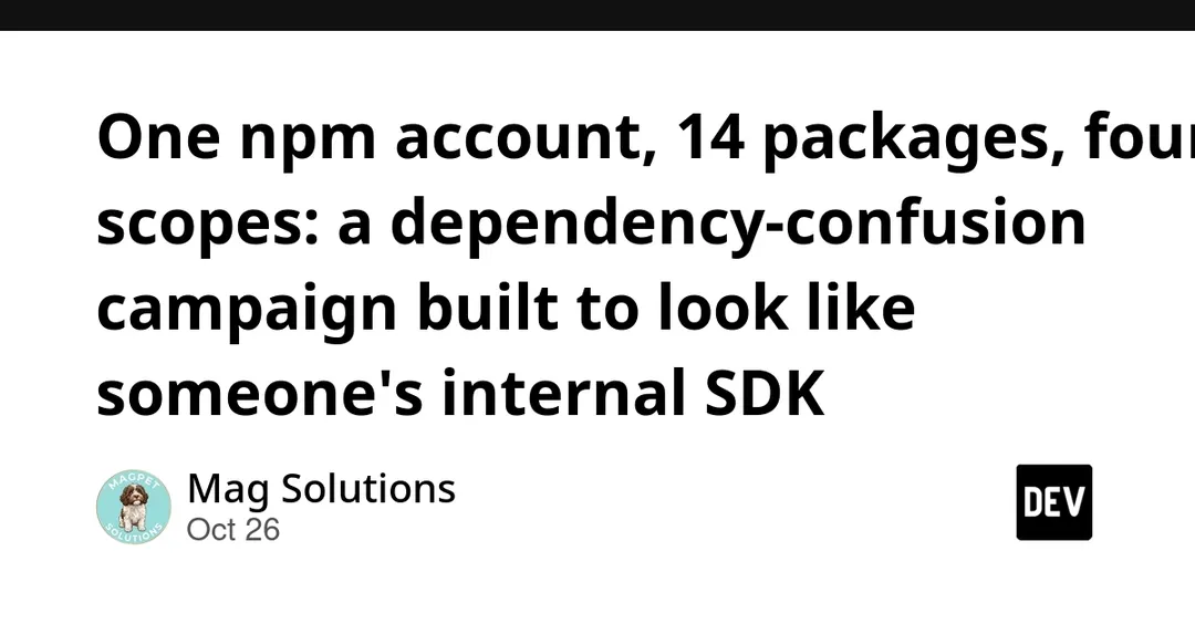 В npm нашли 14 пакетов для атаки dependency confusion