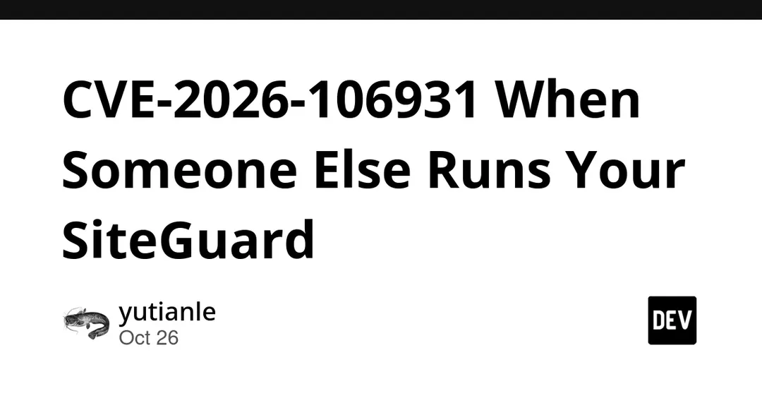 CVE-2026-106931 в SiteGuard: инъекция команд уже эксплуатируется