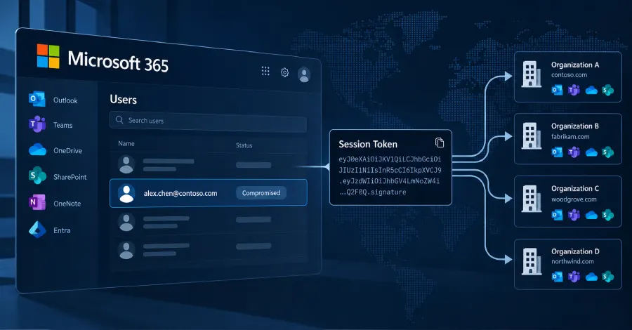 Атака token-replay скомпрометировала 97 аккаунтов Microsoft 365 в 79 организациях