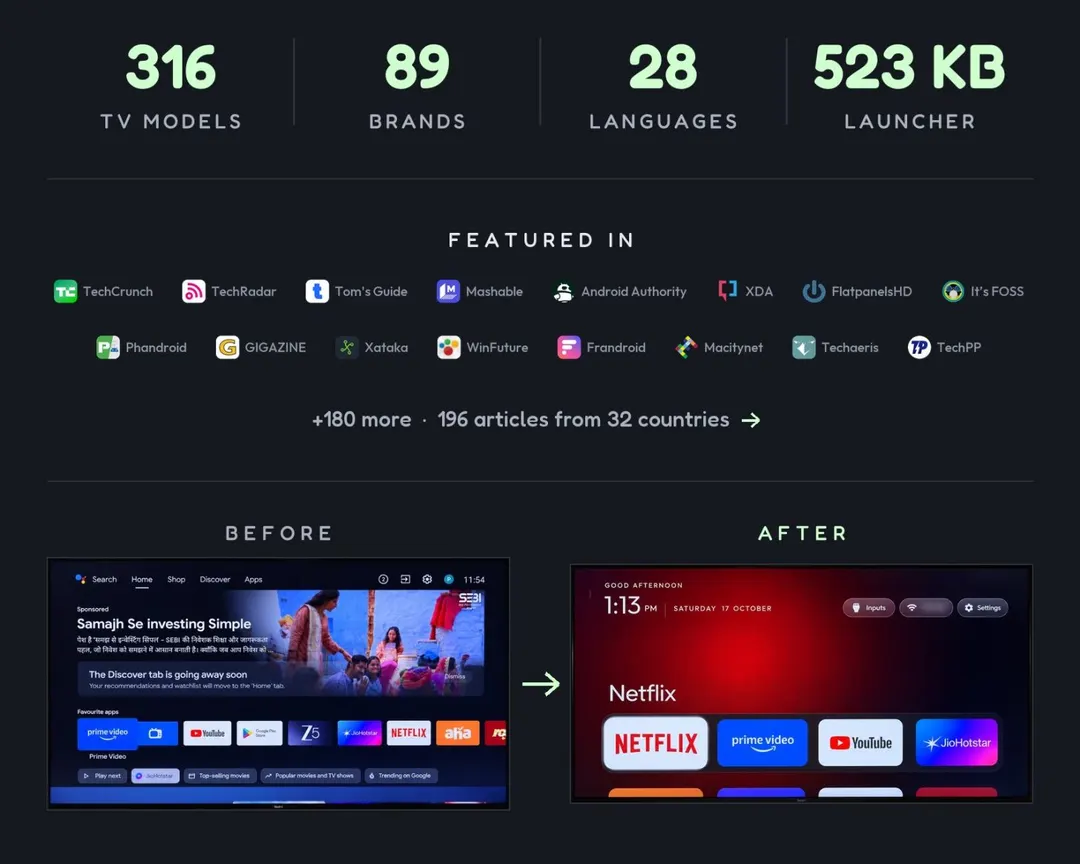 CleanYourTV 3.0 убирает рекламу с 300 моделей Android и Google TV