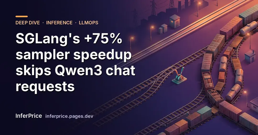 Разбор: ускорение сэмплера SGLang на 75% не работает для чат-запросов Qwen3